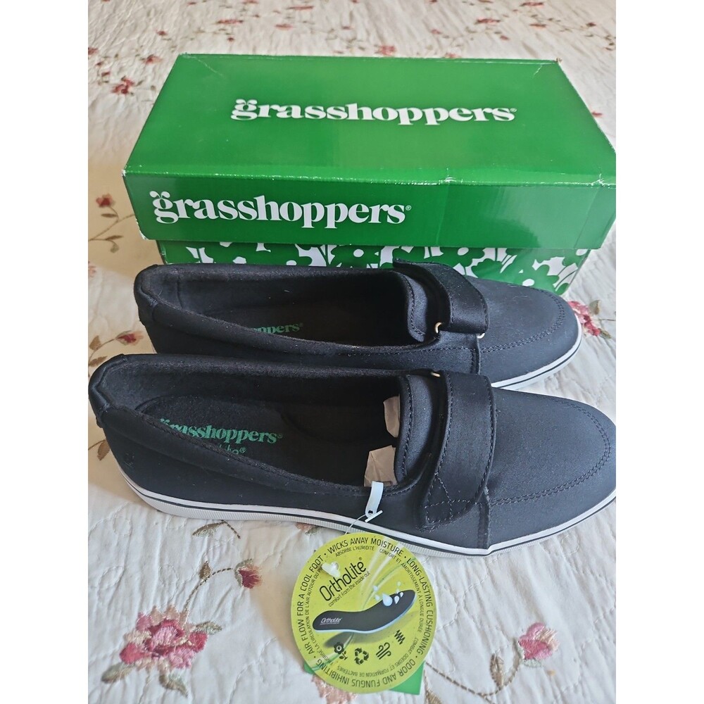 Grasshopper Shelborne Black Casual shoe Sneakers Size 8 M New in box
